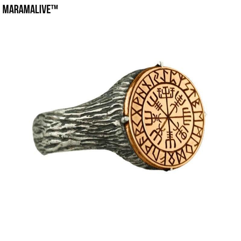 VIKING FORCE LABORATORIES Viking Ethnic Ring Personalized Two-tone Food