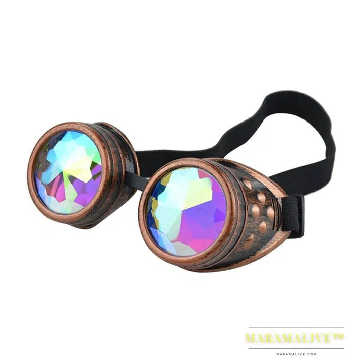 Victorian Gothic Punk Sunglasses Goggles Cosplay Rivet Steampunk Goggles Glasses Welding Punk