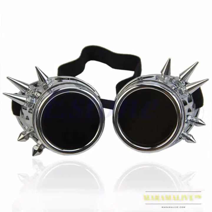 Victorian Gothic Punk Sunglasses Goggles Cosplay Rivet Steampunk Goggles Glasses Welding Punk