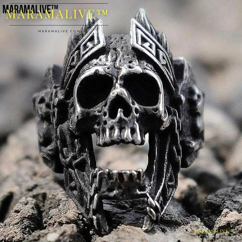 Vintage Gothic Skull Ring