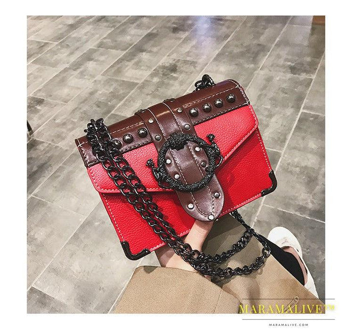 Vintage Studded Shoulder Bag