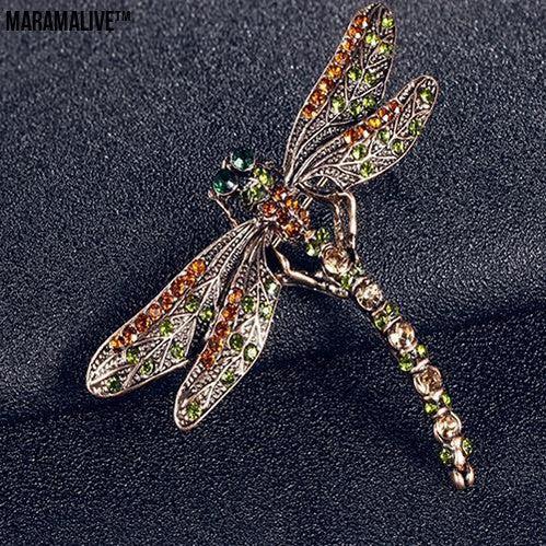 Vintage dragonfly brooch