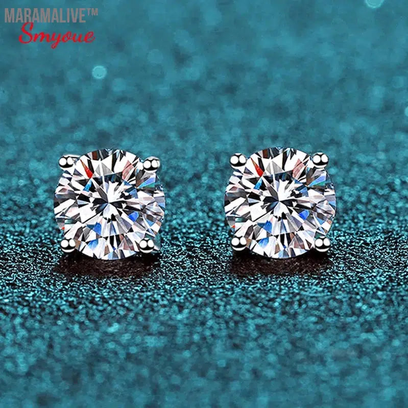 Wedding Day Silver Stud Earrings - Delicate Jewelry