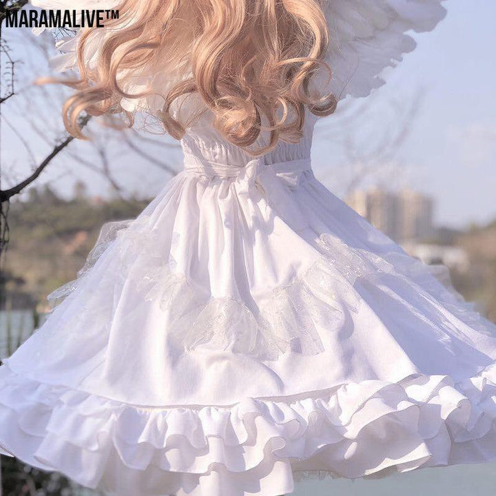 White Angel wings Cosplay