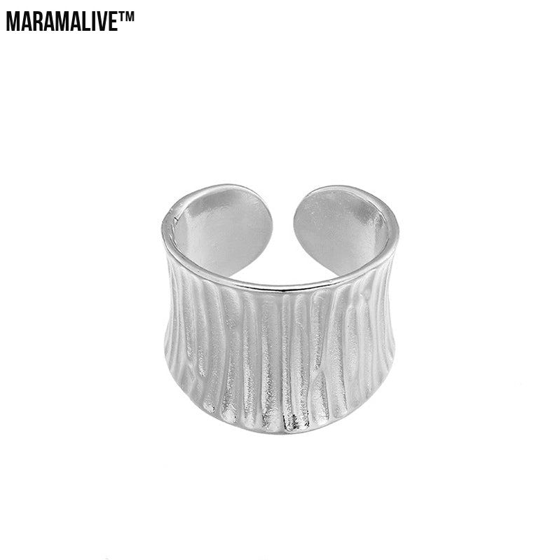 Wide Irregular Ring