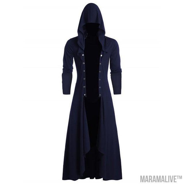 Windbreaker Men's Retro Long Coat Men's Steampunk Gothic Style