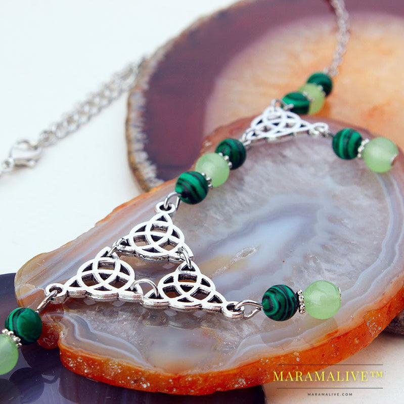 Witchcraft Irish Knot Chain Pagan Peacock Lvzhu