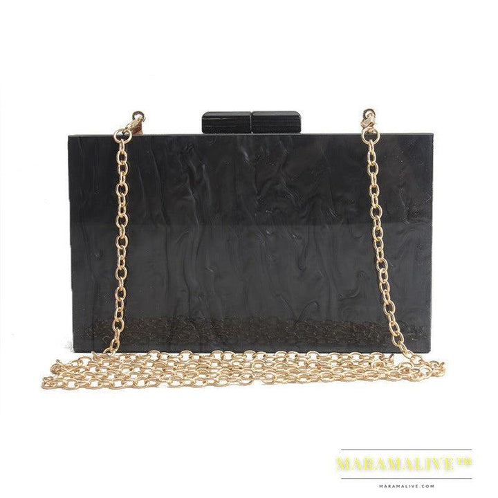 Women Handbags Marble Pattern Acrylic Bag Luxury Handbags Women Bags