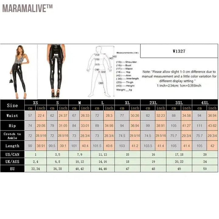 Women Shiny PU Leather White PVC Pants Slim 4XL Sexy Leggings Latex Stretchy High Waist Bodycon Pants Summer Skinny Trousers