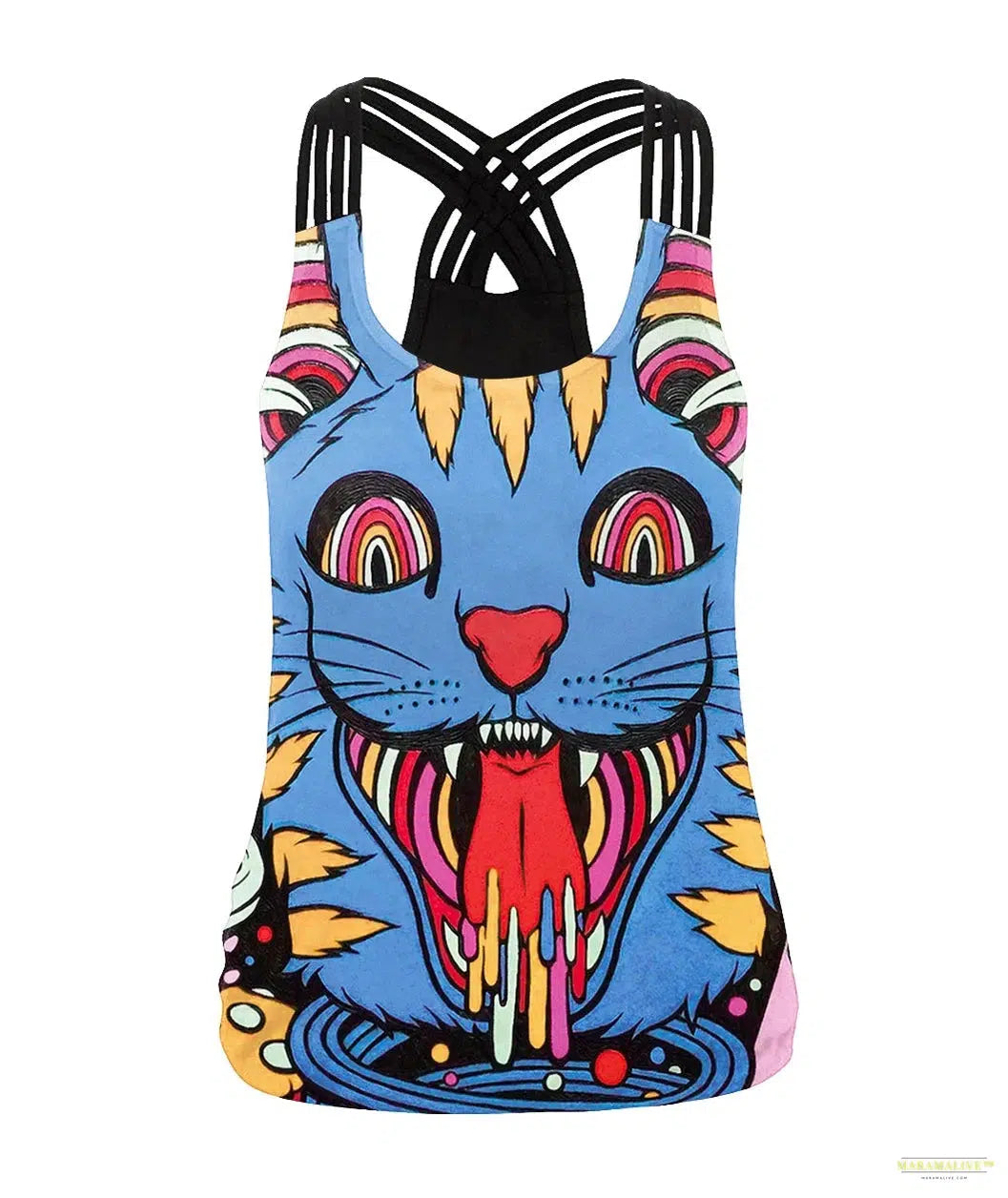 Women Slim Black Tee Gothic Style Skeleton Print Vest Tank Tops Sleeveless Women Halloween Sleeveless Tops Tee