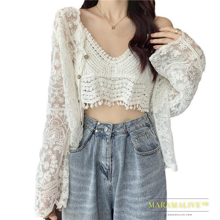 Women's Crocheted Two-Piece Summer Set | Western Style Outfit