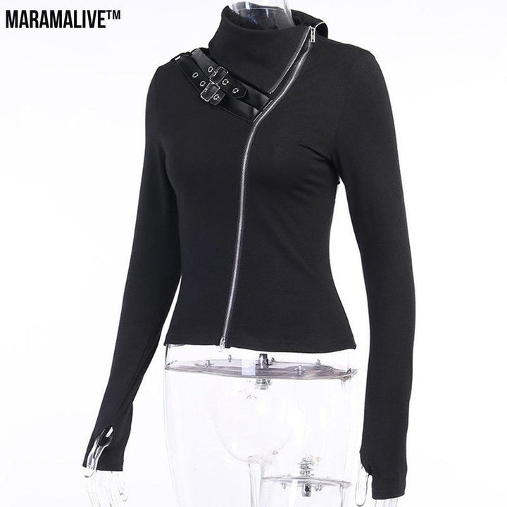 Women's Dark Punk Double Zip Top