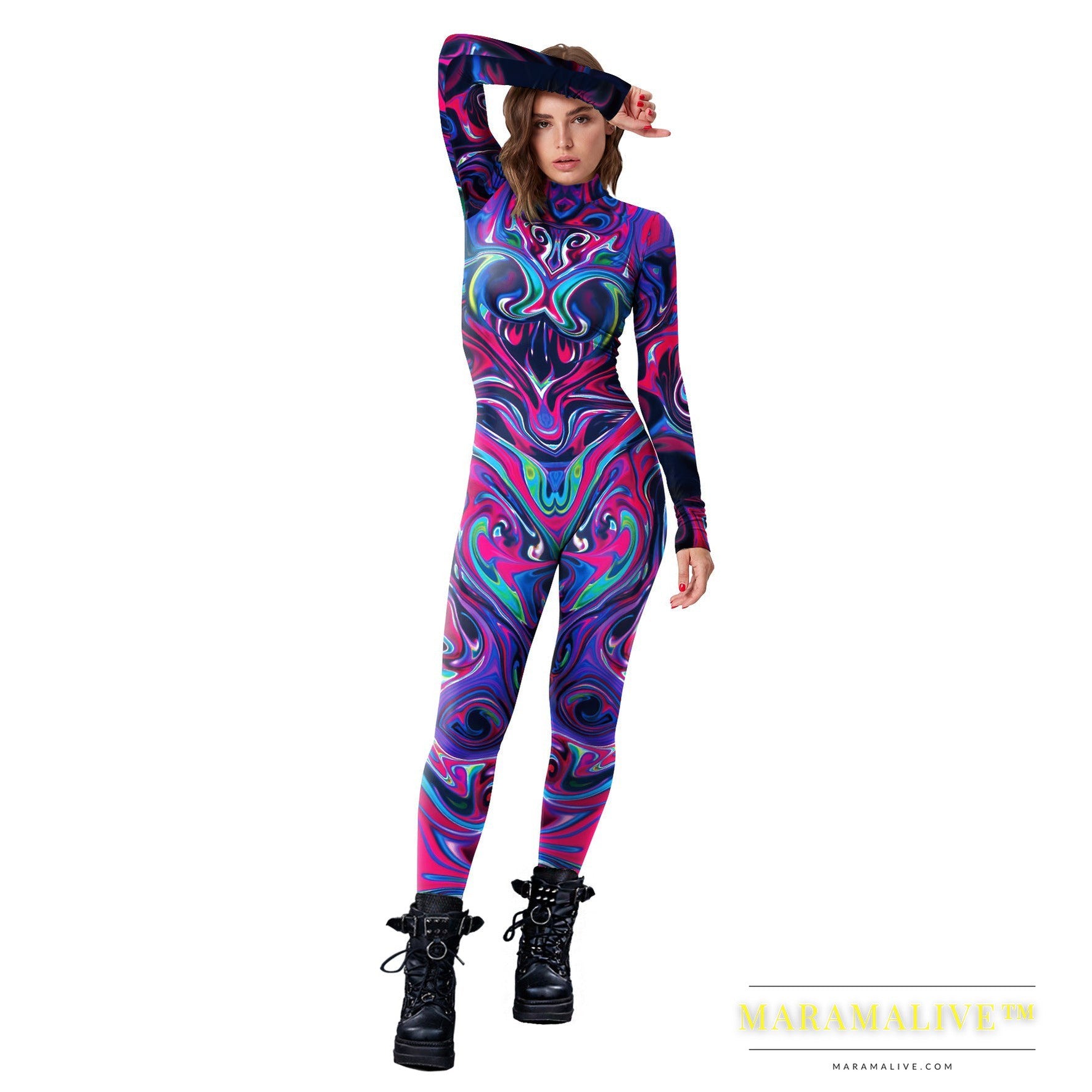 Women's Digital Printing One-piece Suit