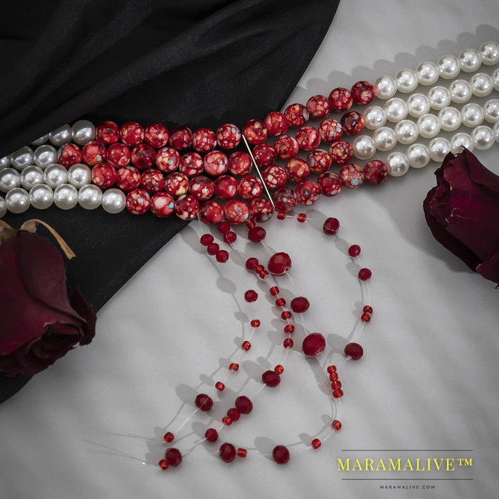 Women's Fashion Gothic Pearl Necklace