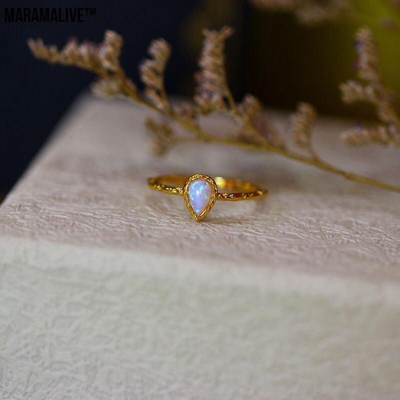 Women's Fashion Vintage Opal Ring