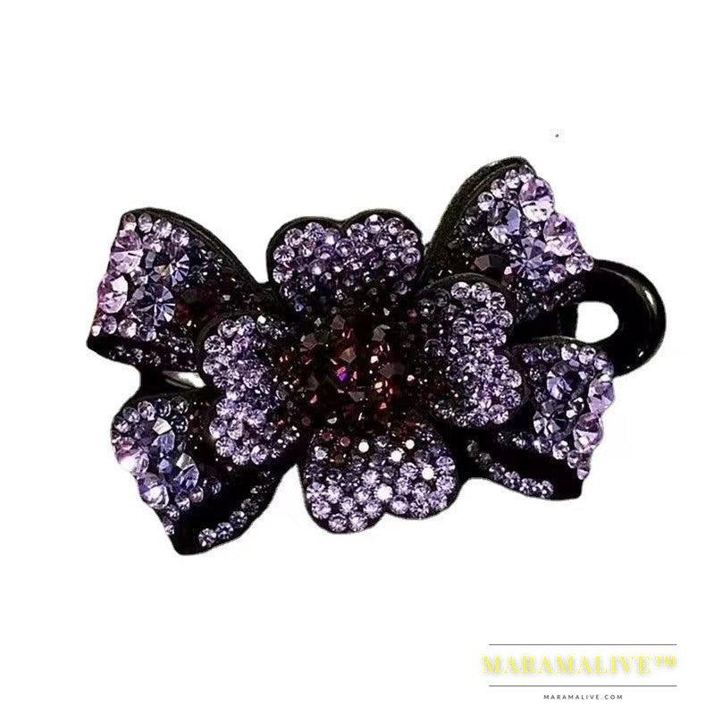 Women's Fashionable Temperamental All-match Simple Rhinestone Barrettes