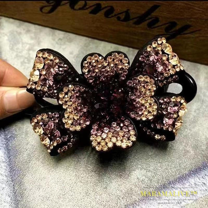 Women's Fashionable Temperamental All-match Simple Rhinestone Barrettes