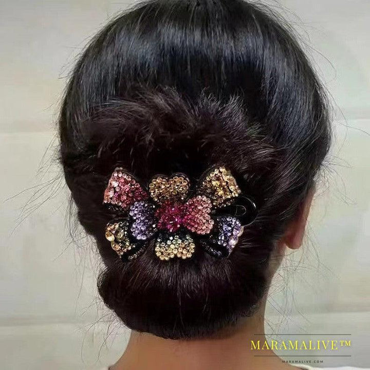 Women's Fashionable Temperamental All-match Simple Rhinestone Barrettes