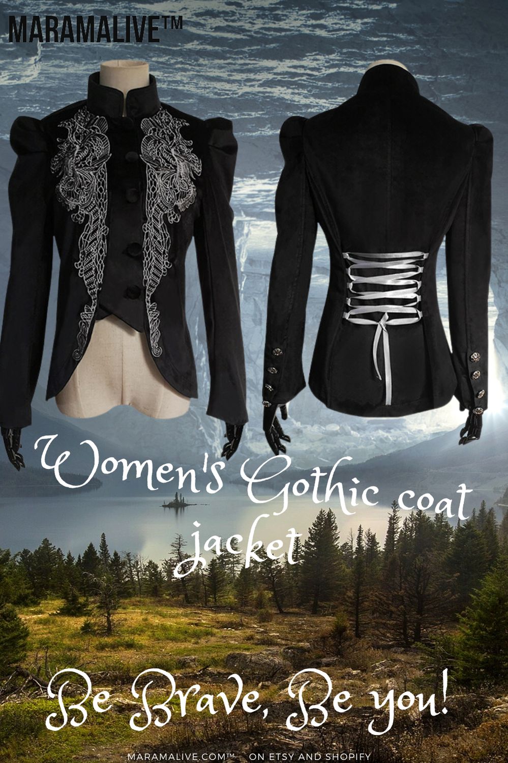 Women's Gothic coat jacket