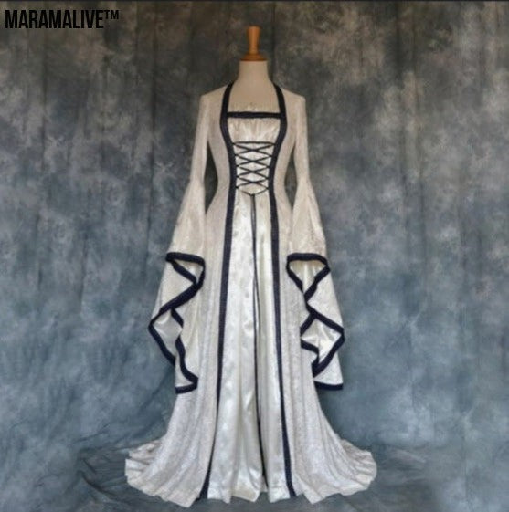 Women's Halloween Medieval Art Retro Dress