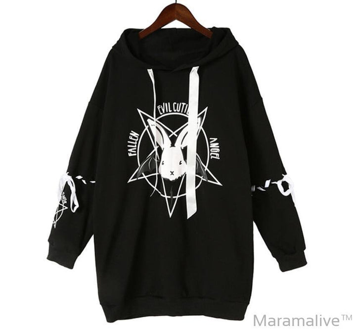 Women's Loose Hoodie Fall Winter Mid-length