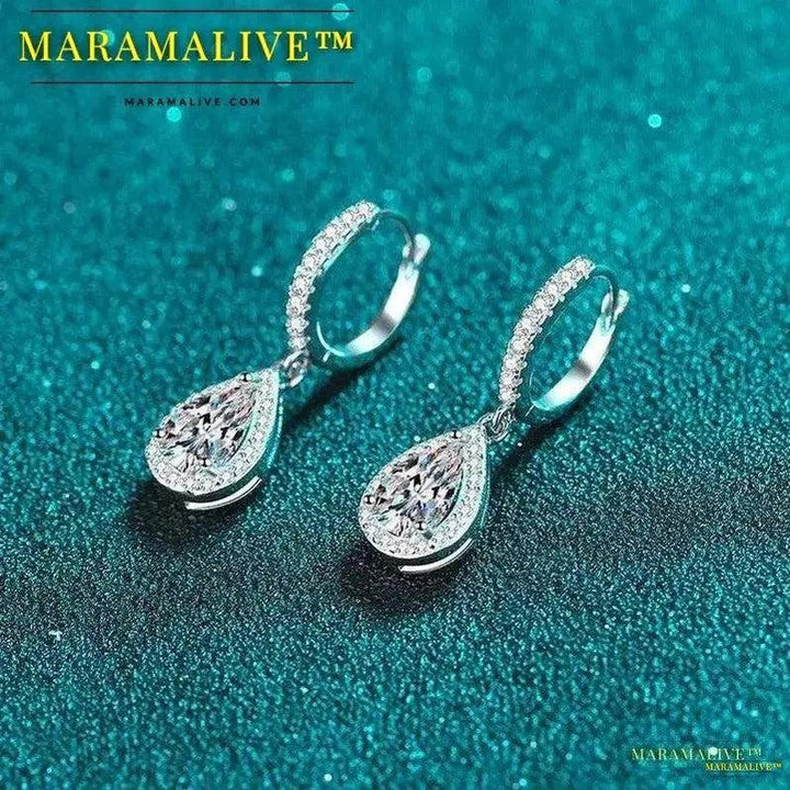 Women's Luxury Designer Dripping Moissanite Designer Ear Buttons: Unique Earth-Friendly Jewelry