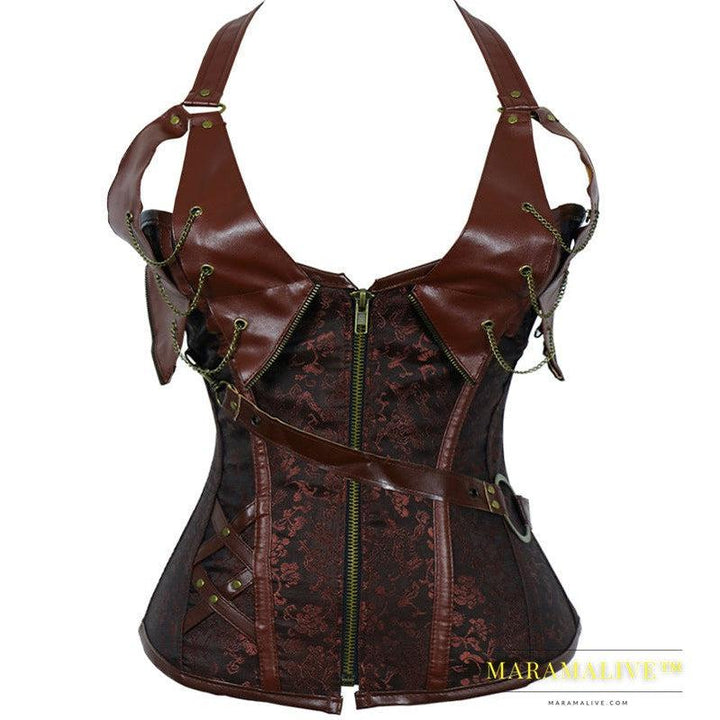 Women's Minimalist Steampunk Gothic Neck Hanging Shapewear