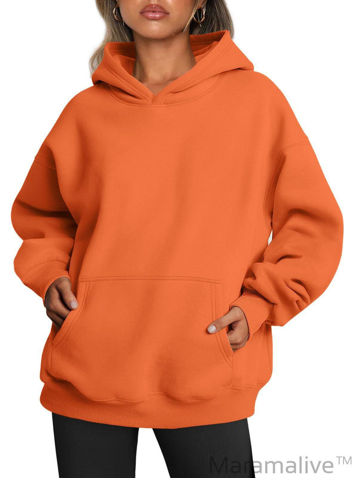 Women's Oversized Hoodies Fleece Loose fit Sweatshirt