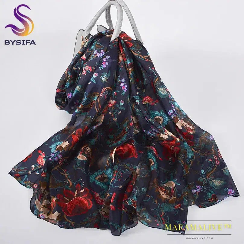 Women's Silk Shawl Scarves - Exquisite, Silky Elegance