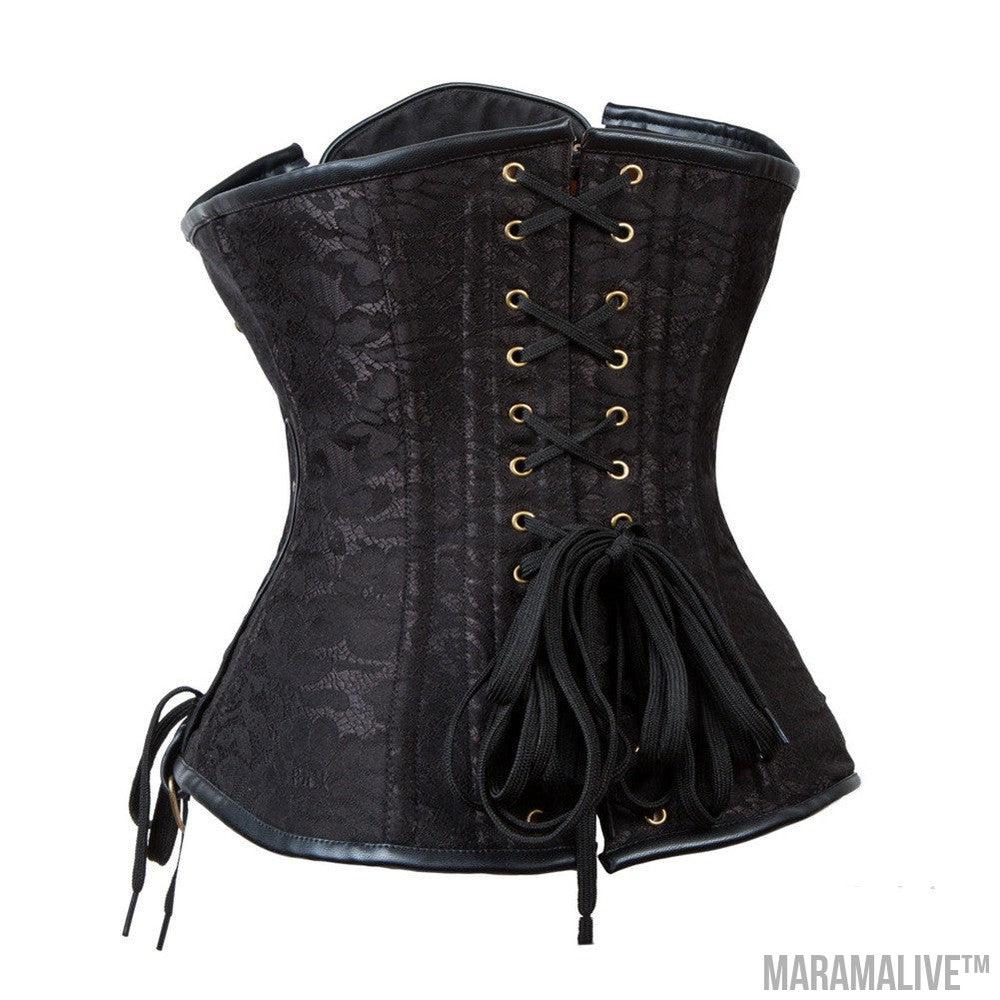 Women's Steampunk Metal Chain Punk Shapewear Corset