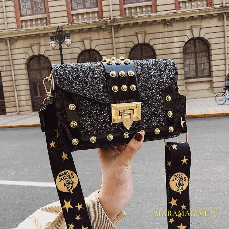 Women's Stylish Vintage Studded Handbag