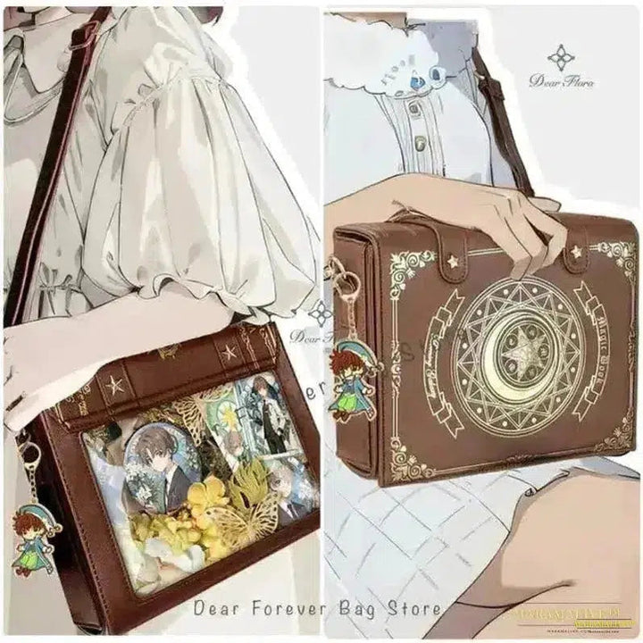 Y2K Magic Book Lolita Handbag - Unique Gothic Shoulder Bag & Crossbody Mini Backpack Purse