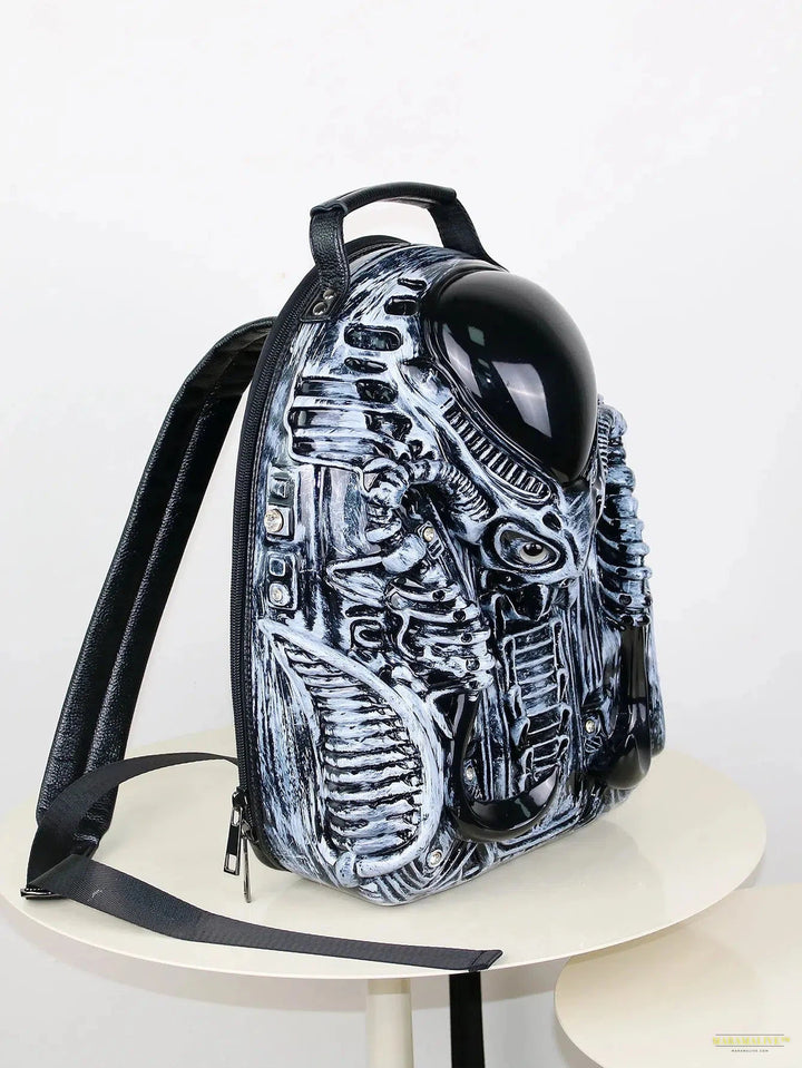 Y2k fashion unique special-shaped motorcycle backpack special-shaped war iron warrior street punk personality creative tide cool