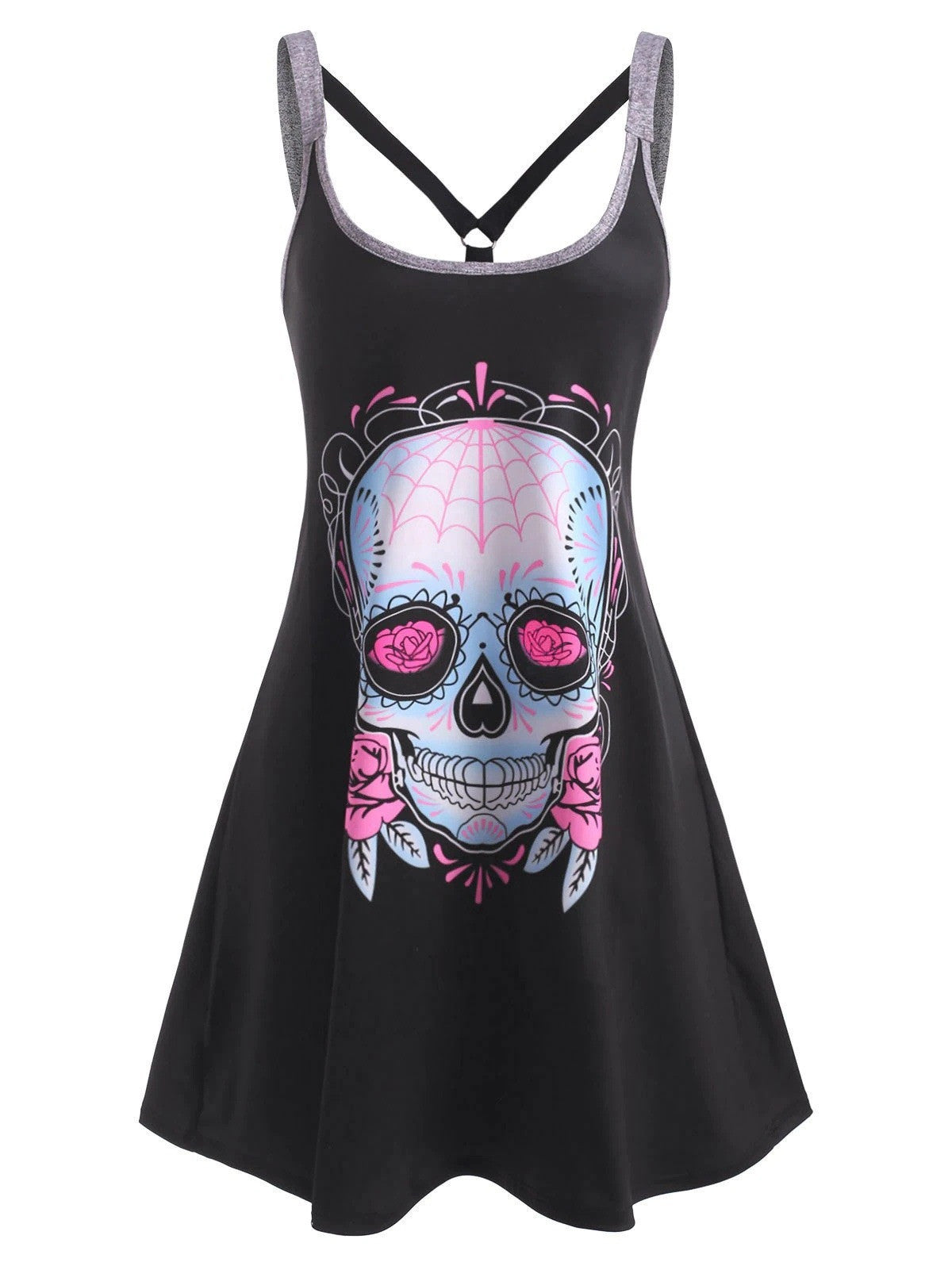 New Maramalive™ Women's Halloween Print Sleeveless Dress.