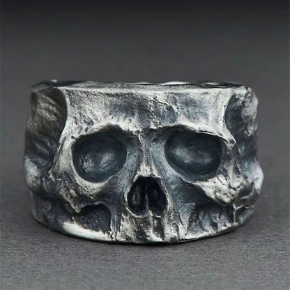Vintage Punk Style Skull Men's Ring