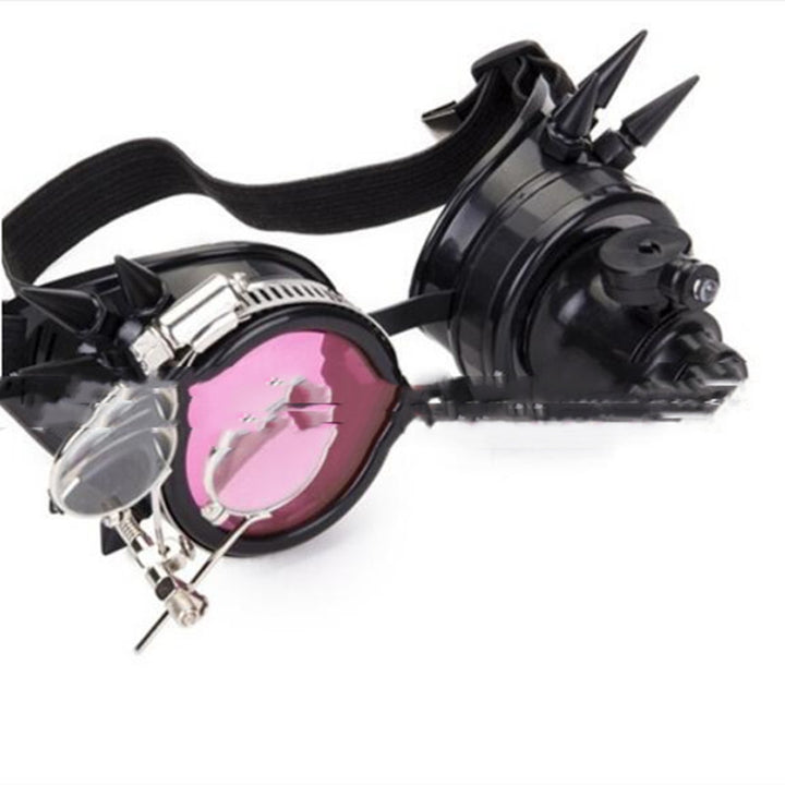 Maramalive™ Steampunk LED Goggles with a light on them.