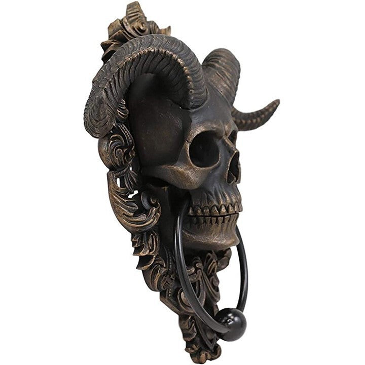 Resin Ornaments Punk Satan Skull Sheep Head Wall Decoration Pendant Crafts