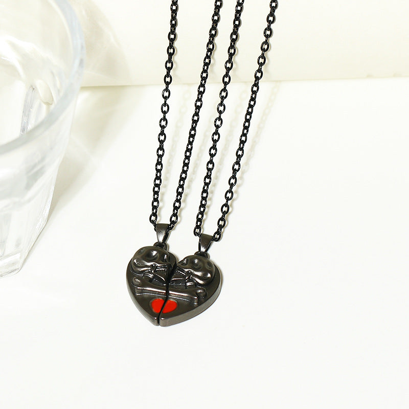 Two Skull Halloween Necklaces with skulls on them by Maramalive™.