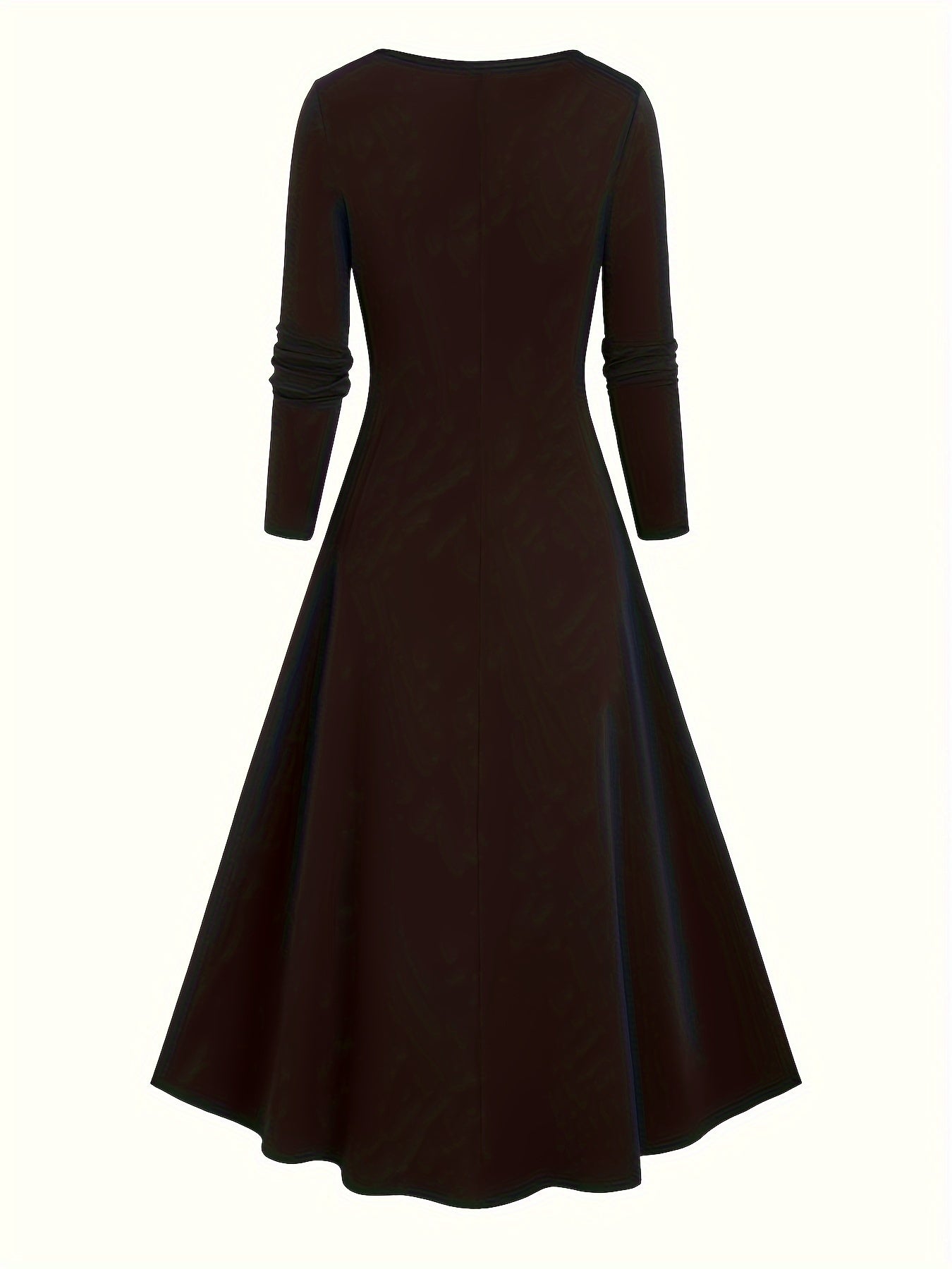Goth Two-piece Set, Vintage Plaid Pattern Spaghetti Strap Dress & Long Sleeve Tunics Outfits, Women's Clothing