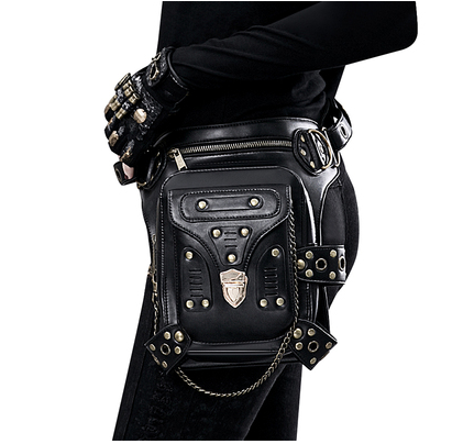 A woman is holding a Maramalive™ Steampunk Industry One Shoulder Messenger Bag For Adventurers.