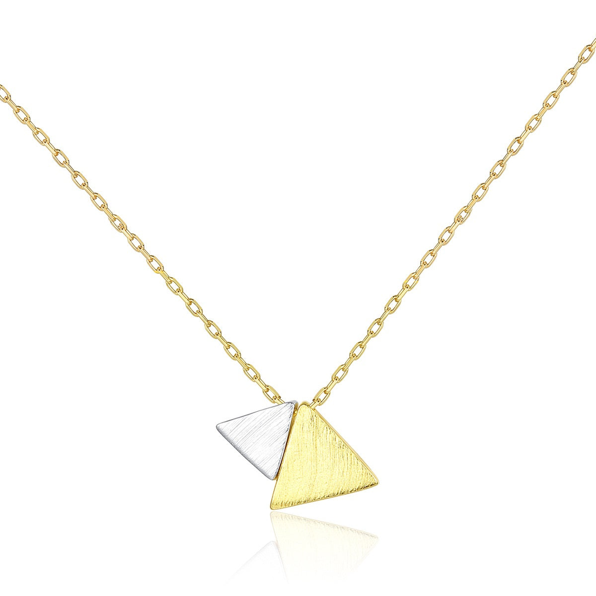 A Mid-ancient Classic Style Necklace S925 Silver Pendant Triangle Elegant Graceful Jewelry on a chain from Maramalive™.