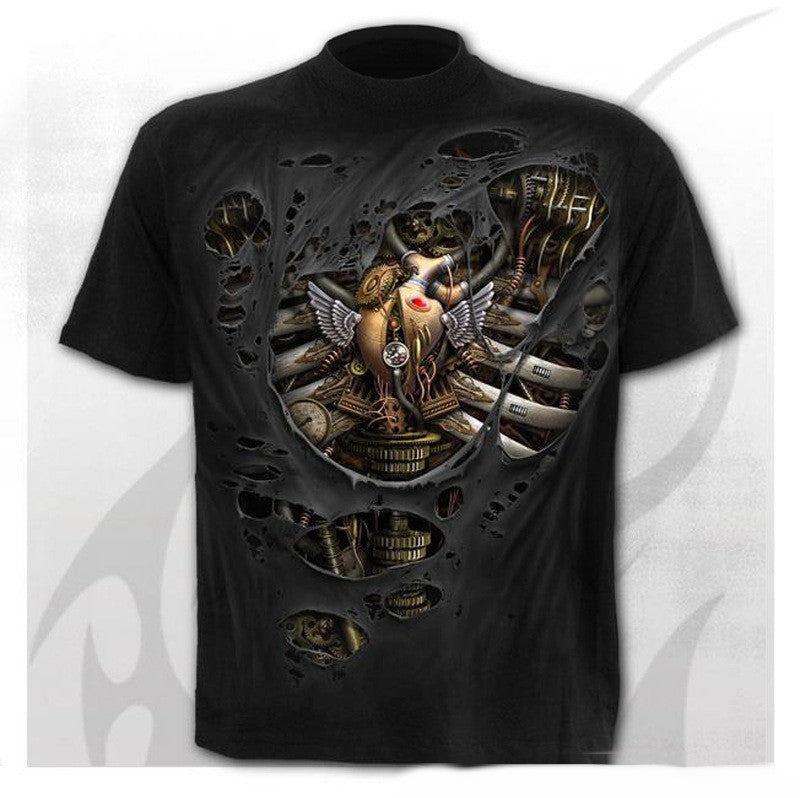 A Horror Skull Tee with an image of Jesus and angels.