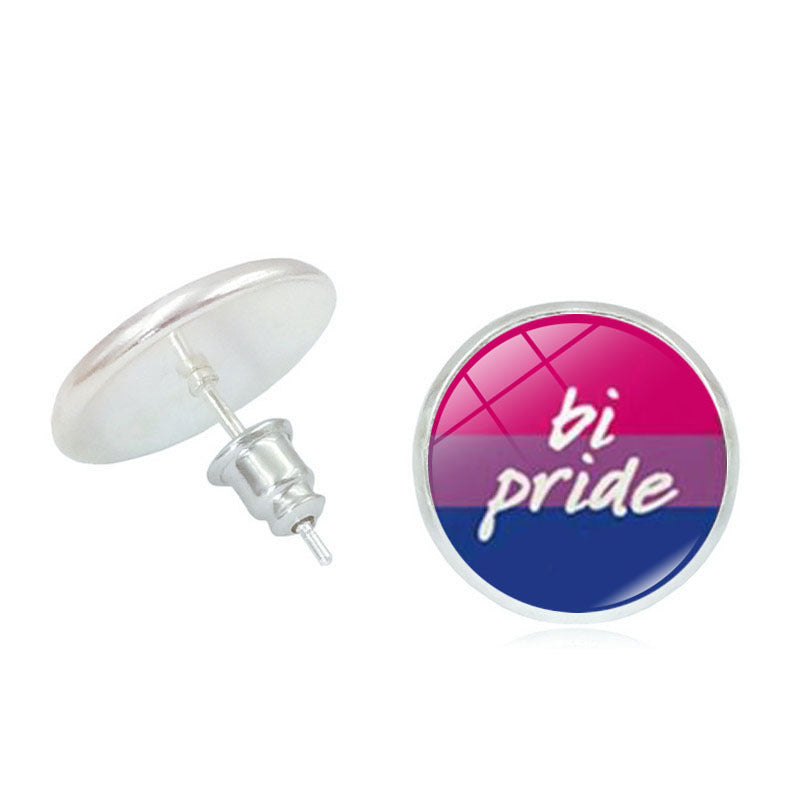 Maramalive™'s Rainbow Color Time Stone stud earrings are the perfect LGBT pride symbol accessory.