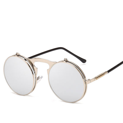 Retro Steampunk Flip Sunglasses For Men And Women