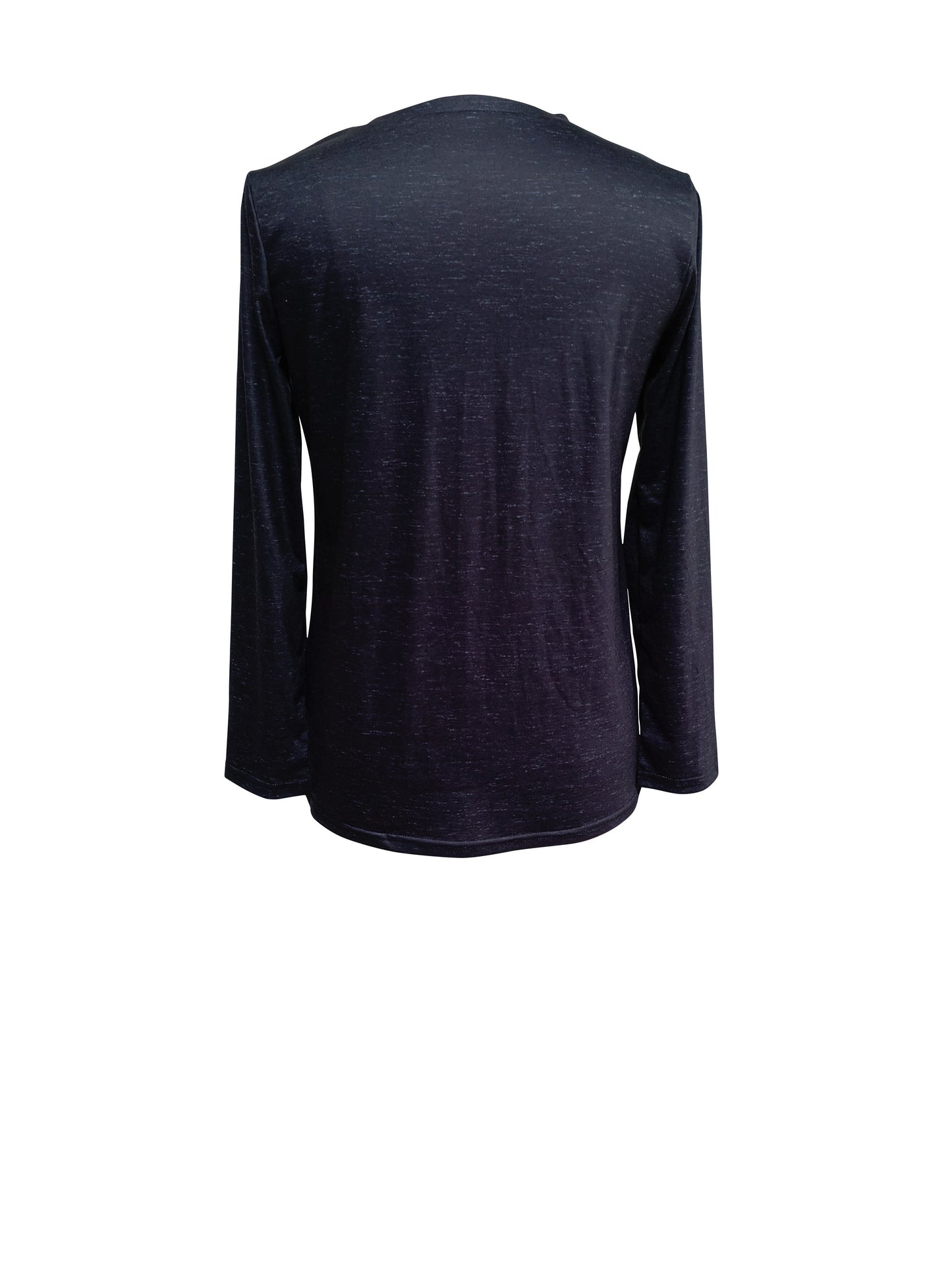 Sun & Moon Print T-shirt, Casual Long Sleeve Top For Spring & Fall, Women's Clothing