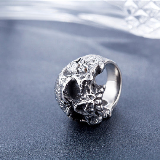 A New Vintage Gothic Skull Men's Titanium Steel Ring by Maramalive™ for fashion women.