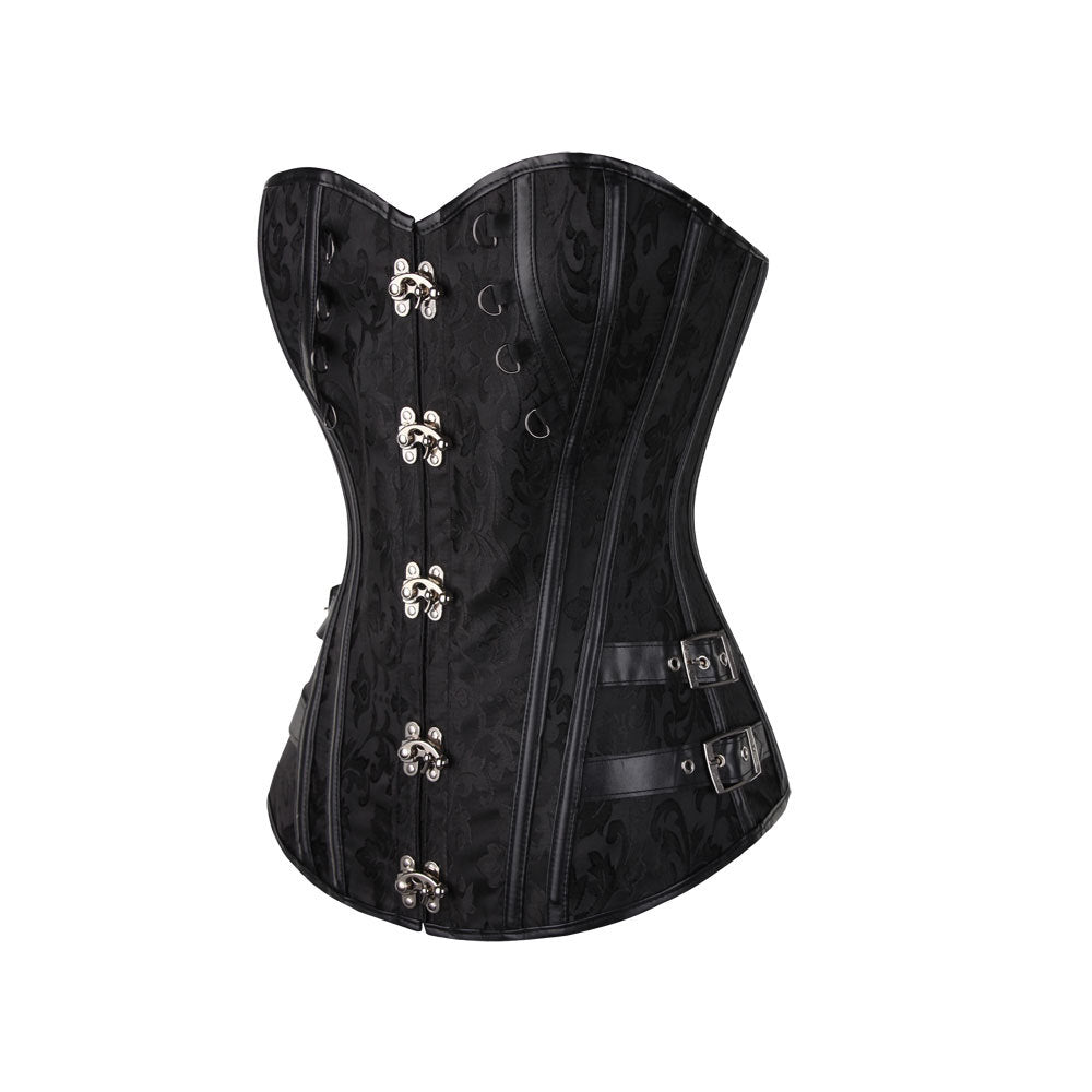 A Steampunk Retro Corset - One Drop Delivery with metal buckles from Maramalive™.