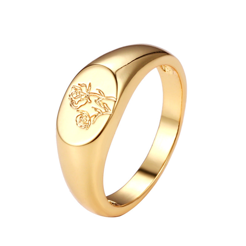 Printed Copper And Gold Plated Ring