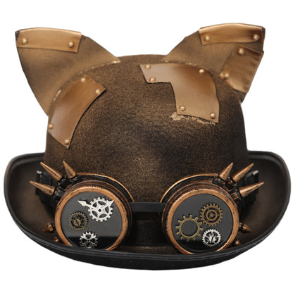 Maramalive™ Steampunk Top Hat Halloween Cos Cat Ears.