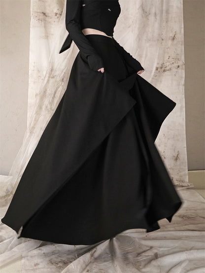 Women's Fashion Irregular High Waist A- Line Dress
